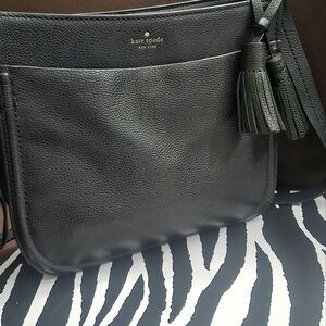 Kate Spade Black Pebbled Leather Shoulder Bag
